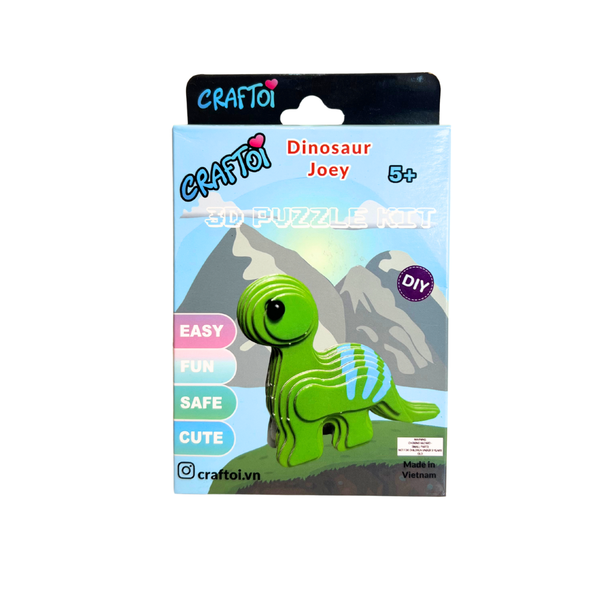 Craftoi - Dinosaur Joey 3D Puzzle Kit Toy