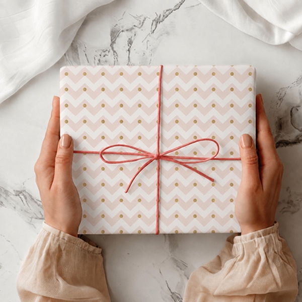 TIỆM CÁ TRỨNG - 'Zigzag & Polka Dot' Wrapping Paper
