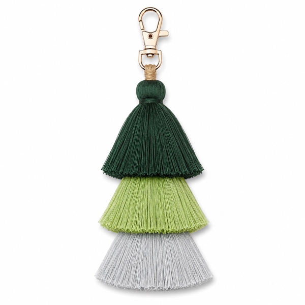 Handmade Tassel Charm in Green