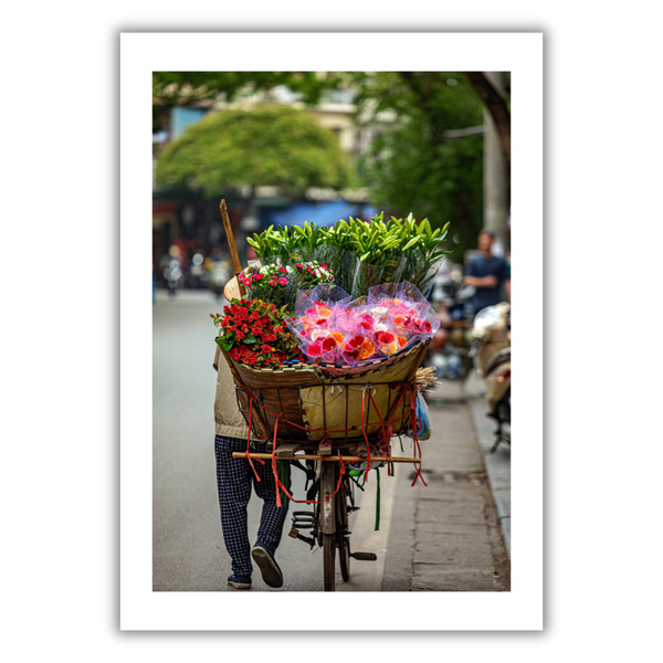MARCUS LACEY - 'Lady In Flower Market' Print
