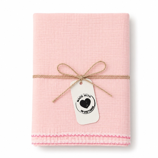 Muslin Blanket For Babies - Baby Pink