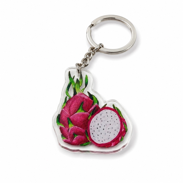 LAURIE DRAWS - ‘Dragon Fruit’ Keychain