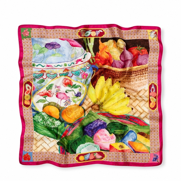 LY VU -  ‘Taste Of Vietnam’ Silk Carre Scarf
