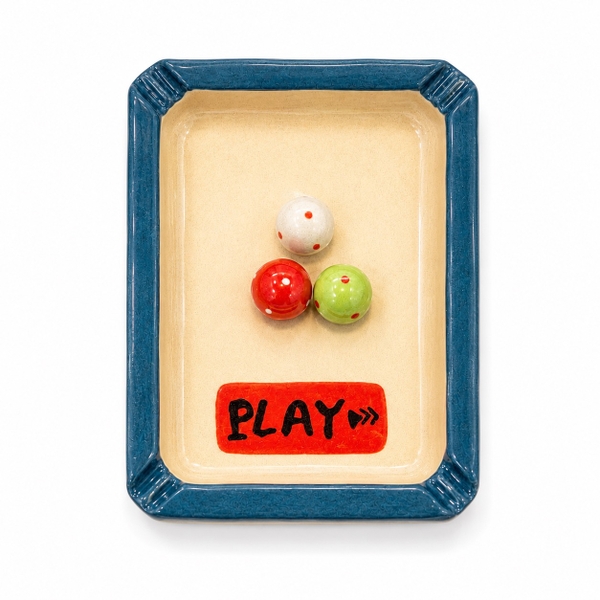 LINDO CRAFTS - ‘Play’ Ceramic Ashtray