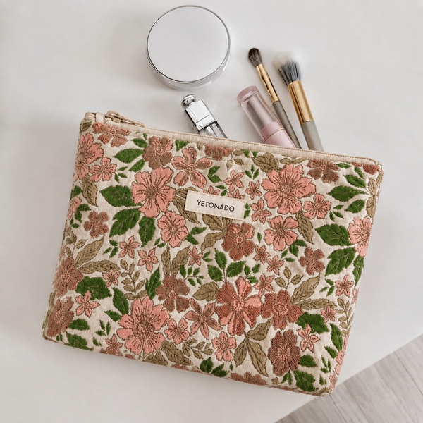 MAKE UP PURSE - Cosmos Flower