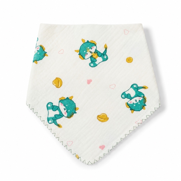 Muslin Bib For Babies - Dragon