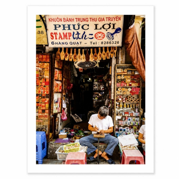 MARCUS LACEY - 'Stamp Shop' Art Print
