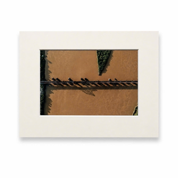 MARCUS LACEY - 'Bridge From Above' Mounted Art Print