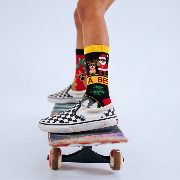 CHRISTMAS - 'Jolly Besties' Holiday Crew Socks