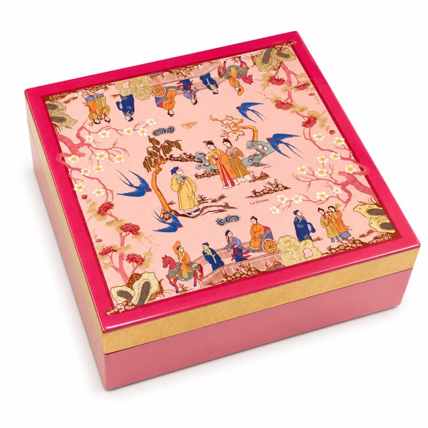 LA'ARTISAN - 'Truyện Kiều / Tale Of Kieu' Gold Plated Lacquer Box