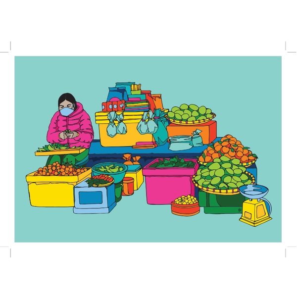 FRAMED 'Second Market' Print by Line Study Studio