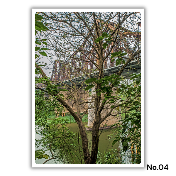 MARCUS LACEY - 'Long Bien Bridge' Postcard