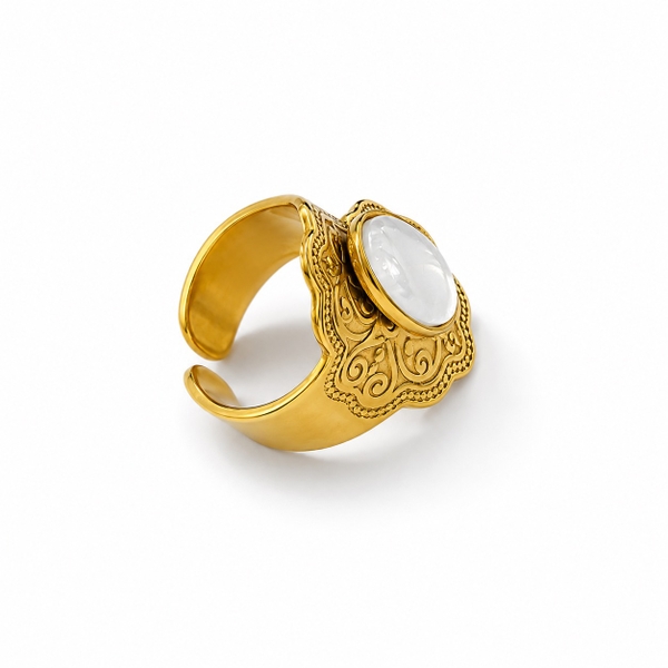 ROUGE - 18K Gold Plated Baroque Ring
