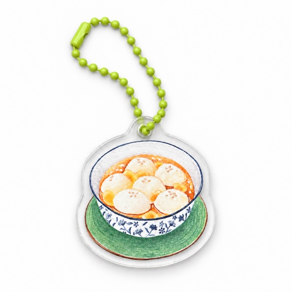 PHANHSHI STUDIO - ‘Bánh Trôi Nước / Vietnamese Rice Ball' Mini Keychain