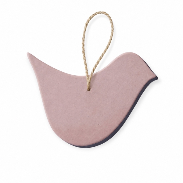 BÁT TRÀNG CERAMIC - Christmas Ornament in Pink Bird