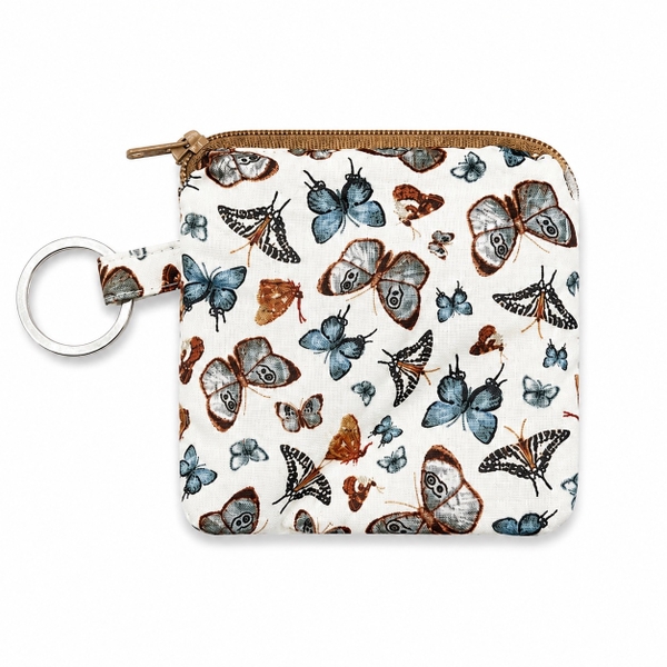RUNG HANDMADE - 'Butterfly' Wallet Keychain With Zipper