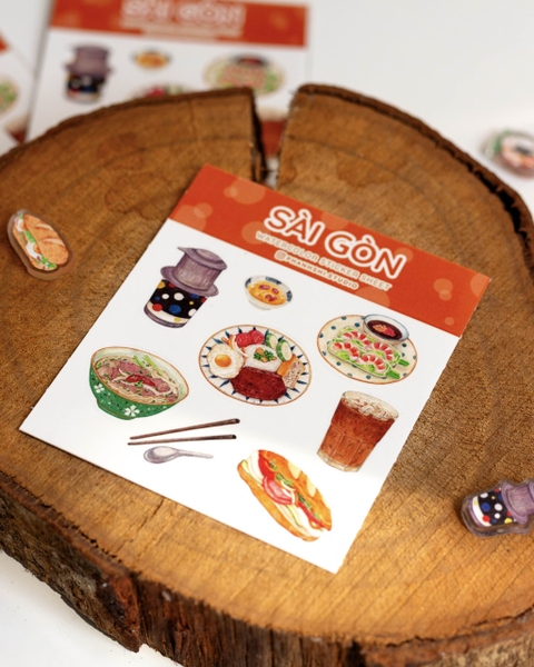 PHANHSHI STUDIO - ‘Sài Gòn’ Mini Watercolor Sticker Sheet