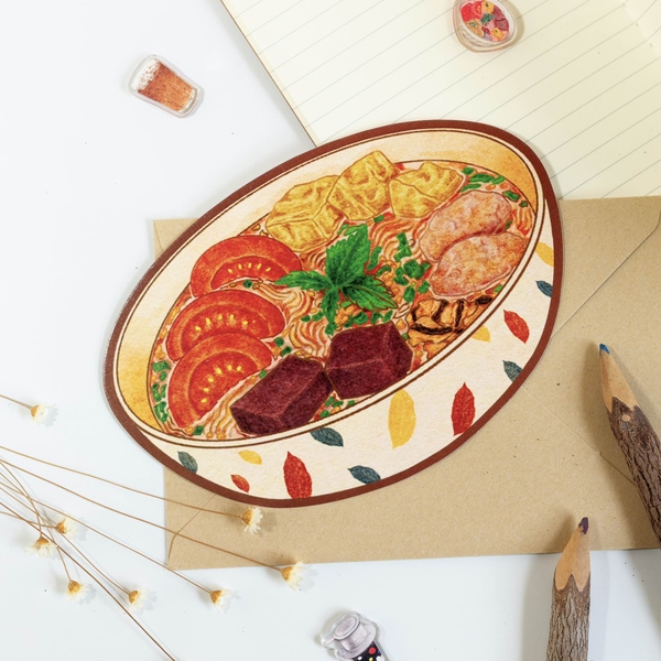 PHANHSHI STUDIO - ‘Bún Riêu - Crab Noodle' Greeting Card