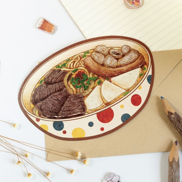 PHANHSHI STUDIO - ‘Bún Bò - Beef Noodle' Greeting Card
