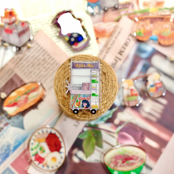 PHANHSHI STUDIO - ‘Sugarcane Juice Stand’ Magnet