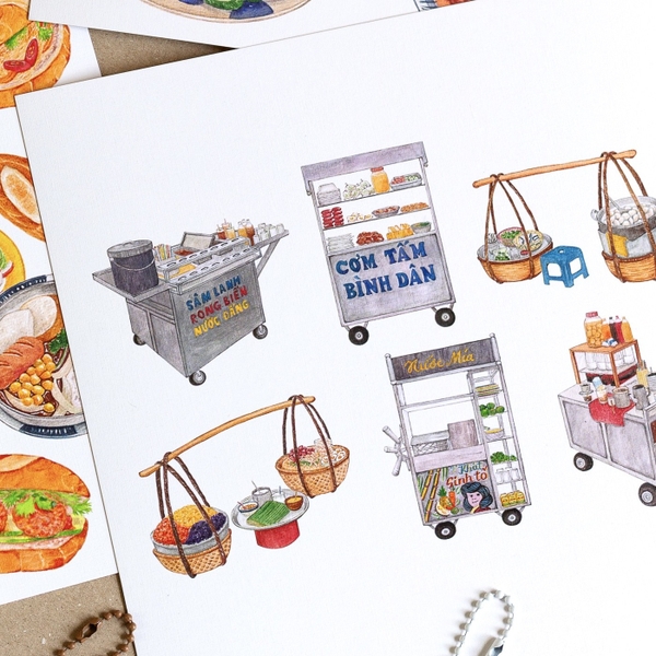 PHANHSHI STUDIO - 'Vietnam Street Vendors No.01' Print