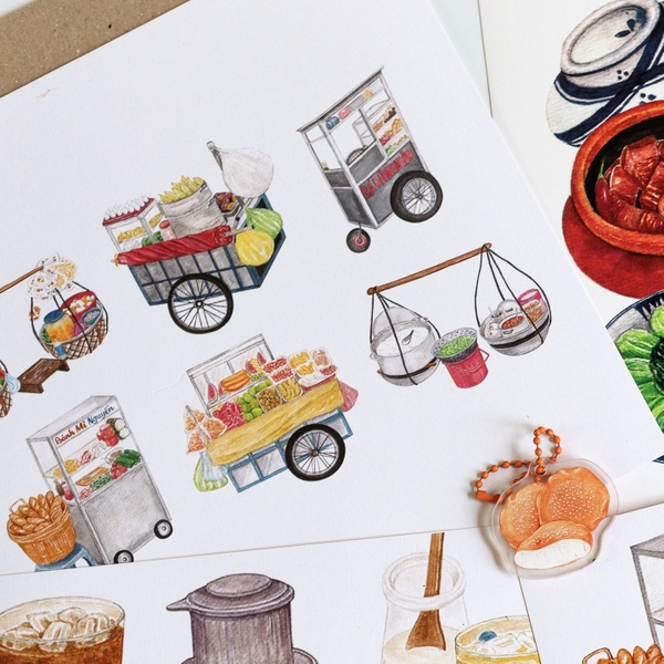 PHANHSHI STUDIO - 'Vietnam Street Vendors No.02' Print