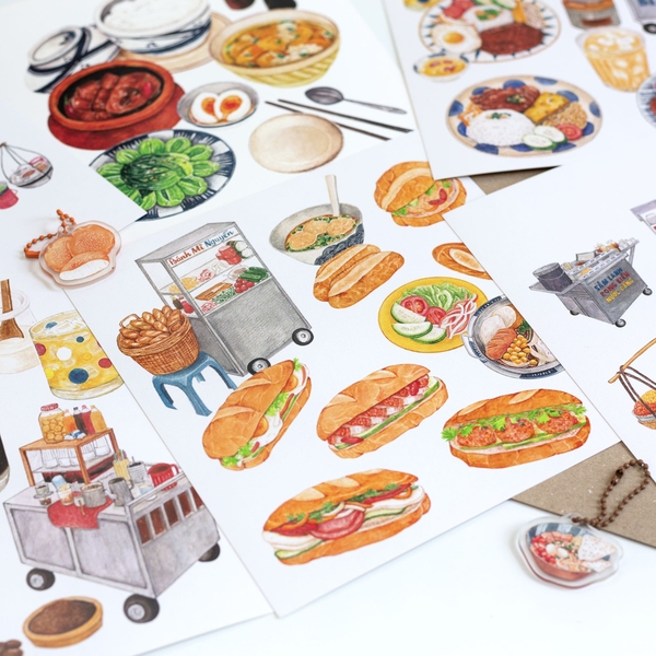 PHANHSHI STUDIO - 'Types Of Bánh Mì’ Print