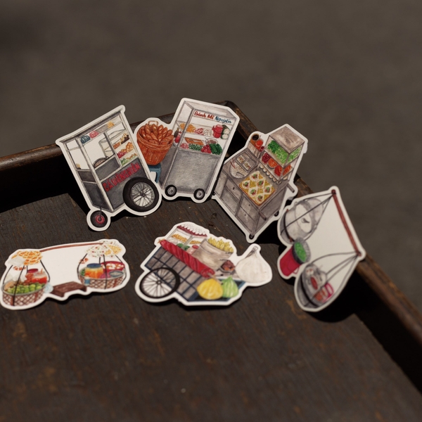 PHANHSHI STUDIO - ‘Vietnamese Vendors No.01’ Diecut Sticker Pack