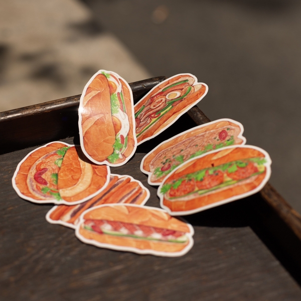 PHANHSHI STUDIO - ‘Banh Mi’ Diecut Sticker Pack