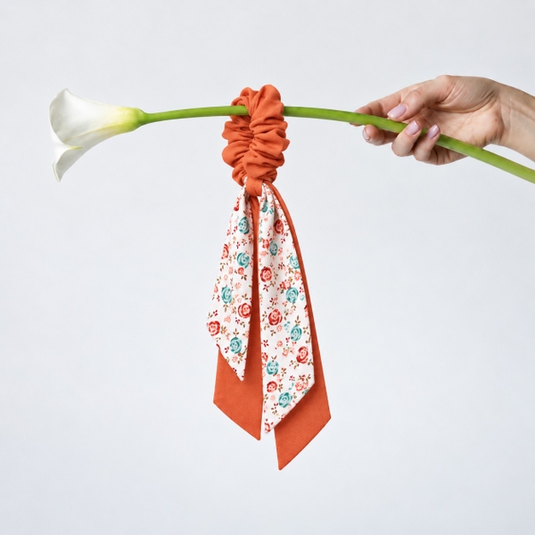 RỪNG HANDMADE - Long Bow Scrunchies in Orange