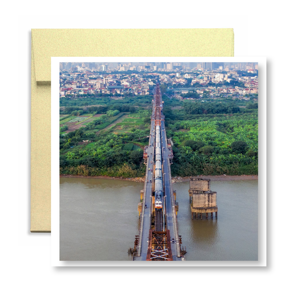 MARCUS LACEY - 'Bridge From Above' Greeting Card