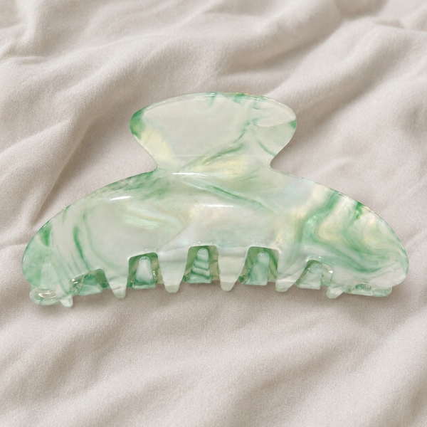 HAIR ACCESSORY - Heirloom Hair Claw in Shimmer Emerald Pearl