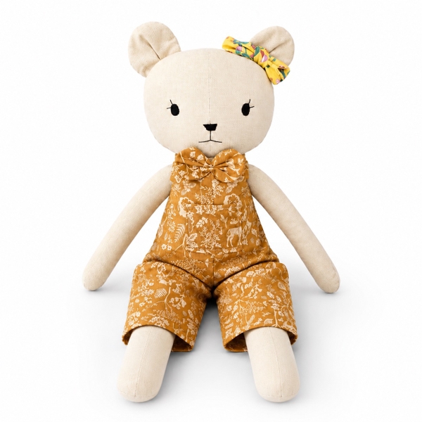 RUNG HANDMADE - Misa Bear in Mustard Leaf Jumpsuit