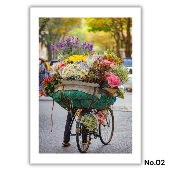 MARCUS LACEY - 'Flower Bike' Print