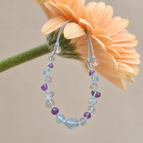 MERAKI TOWN - Niwa Bracelet in Green Aventurine, Amethyst, Clear Quartz and Citrine