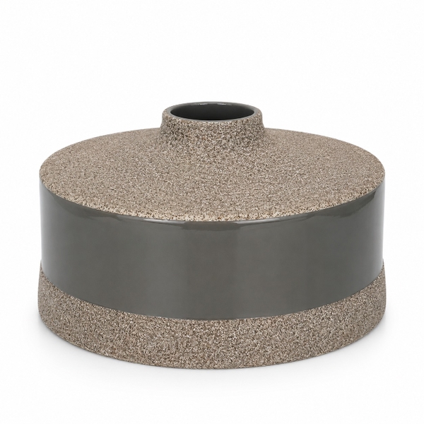 BAT TRANG - Textured Two Tone Vase