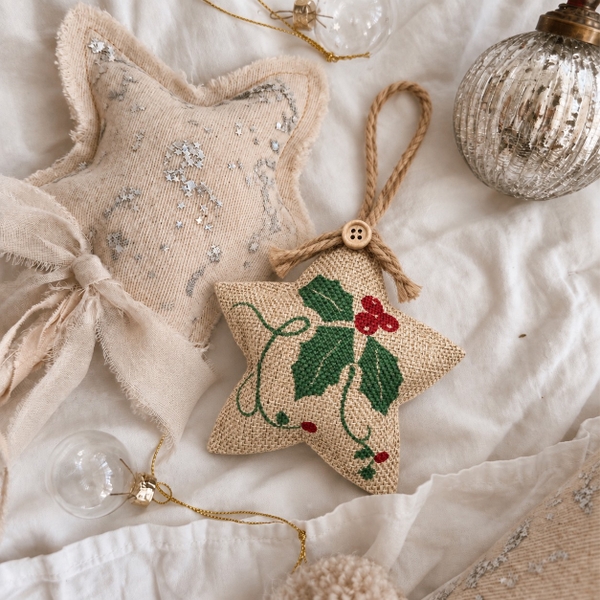 CHRISTMAS - Jute Ornament in Star