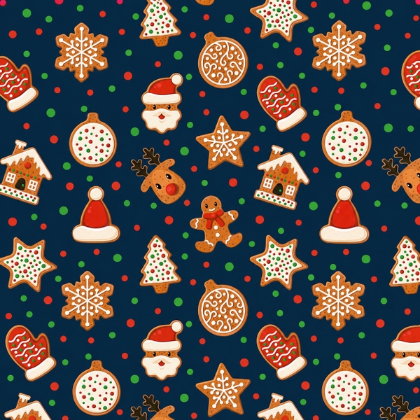 TIỆM CÁ TRỨNG - 'Midnight Treats' Christmas Wrapping Paper