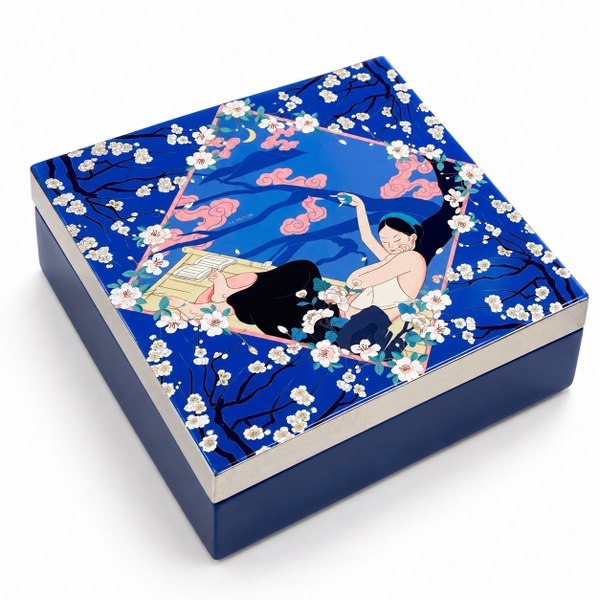 LA'ARTISAN - 'Hồ Xuân Hương' Gold Plated Lacquer Box