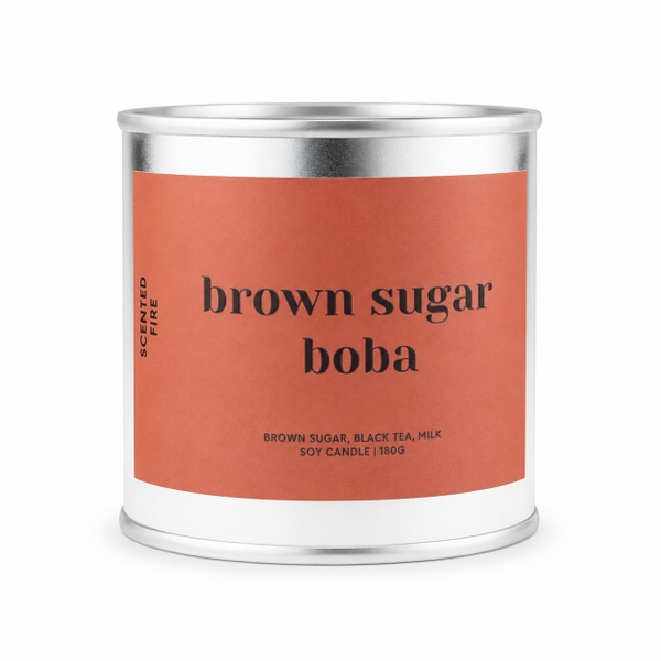 SCENTED FIRE - ‘Brown Sugar Boba’ Scented Candle