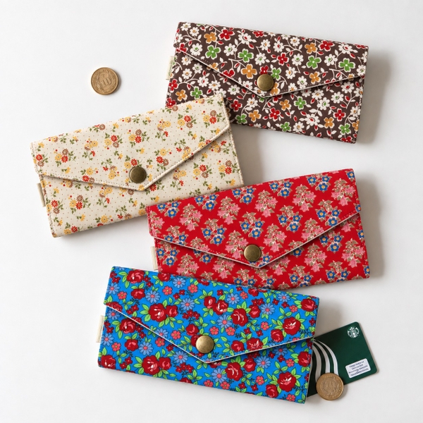 RỪNG HANDMADE - 'Ditsy Floral' Long Fabric Wallet