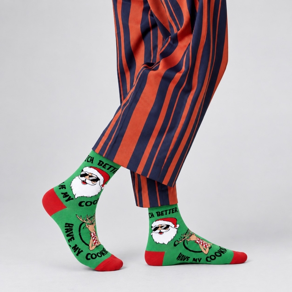 CHRISTMAS - 'Bitch Better Have My Cookie' Holiday Crew Socks