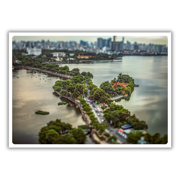 MARCUS LACEY - 'West Lake From Above' Postcard