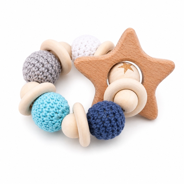 KID & BABY - Crochet Teething Toy in Star