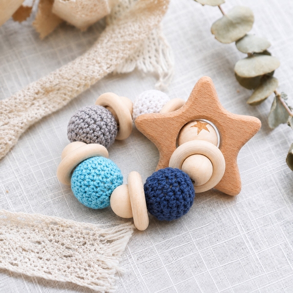 KID & BABY - Crochet Teething Toy in Star