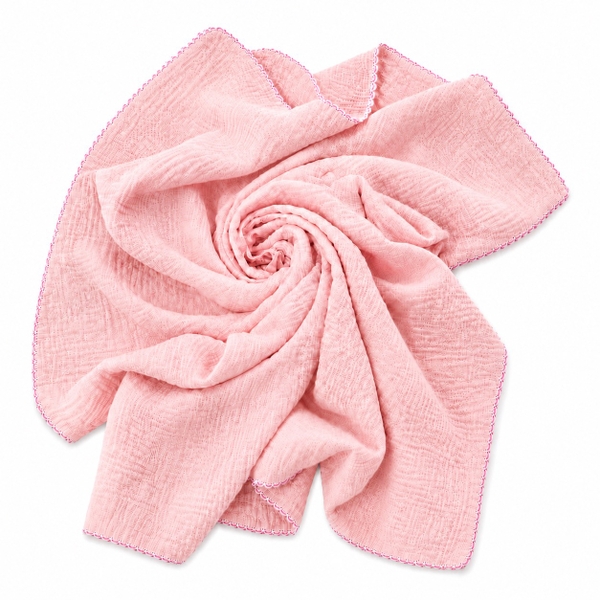 Muslin Blanket For Babies - Baby Pink