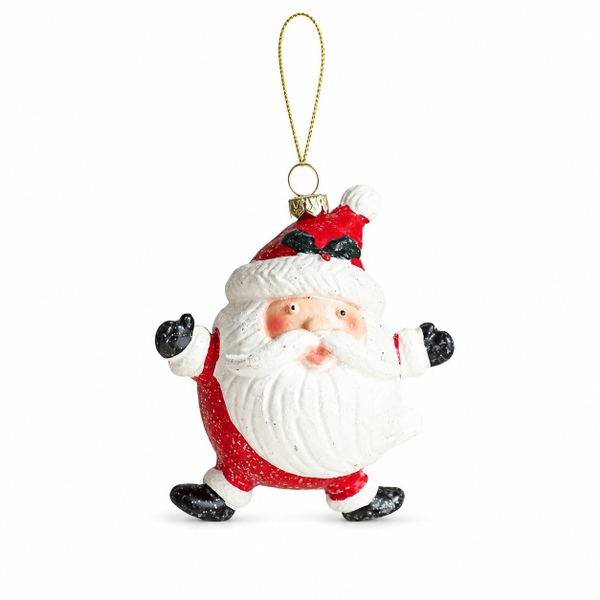 CHRISTMAS - Poly Ornament in Chubby Santa