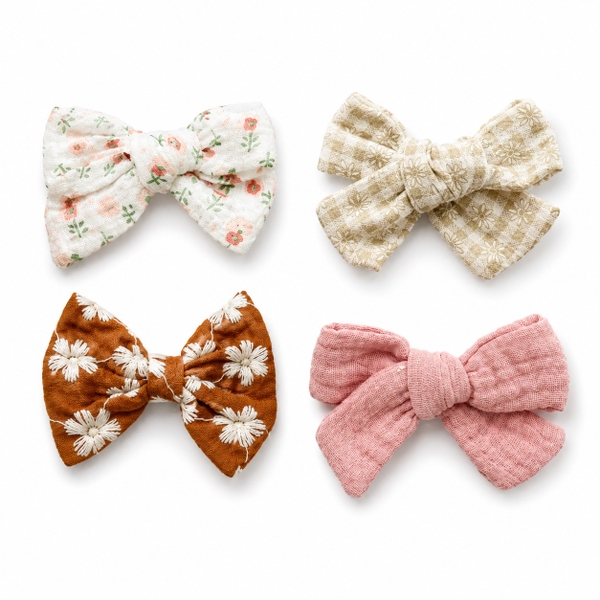 Fabric Hair Bow (01 Piece)