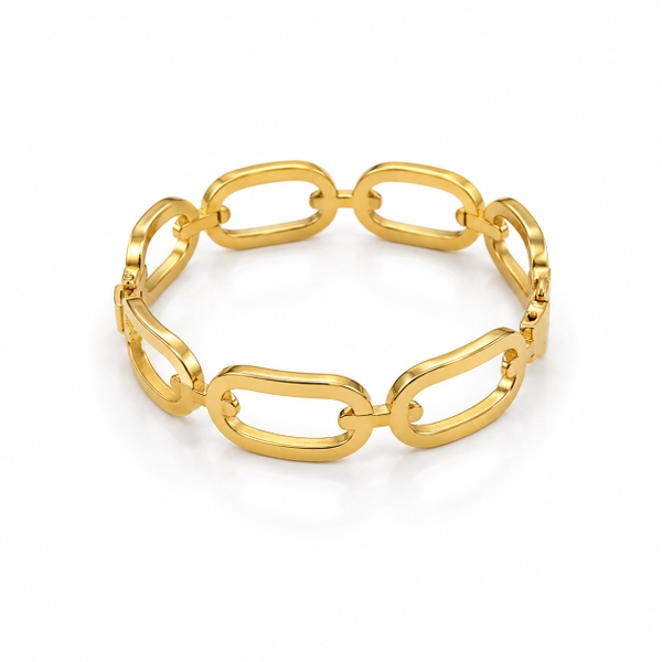MIALIE - 18K Gold Chain Link Bracelet