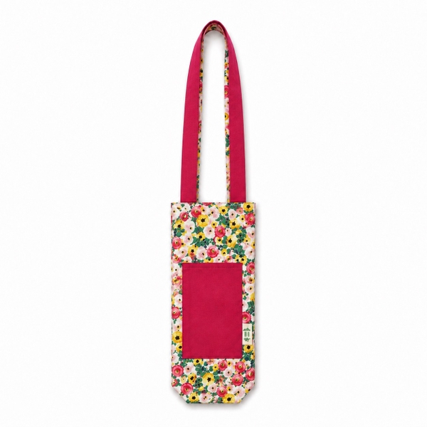 RUNG HANDMADE - 'Colorful Flower' Fabric Bottle Holder